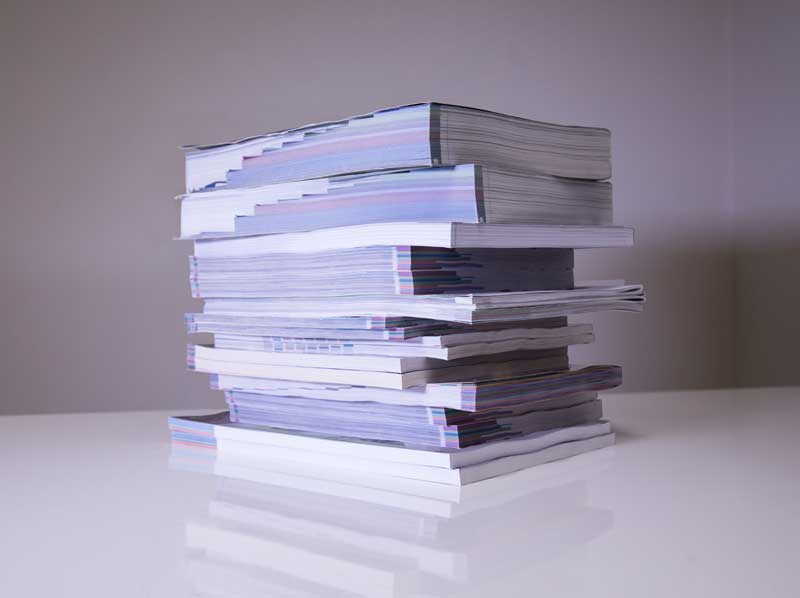 img2 Stack of catalogues and brochures