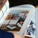 Catalogue pages in a brochure