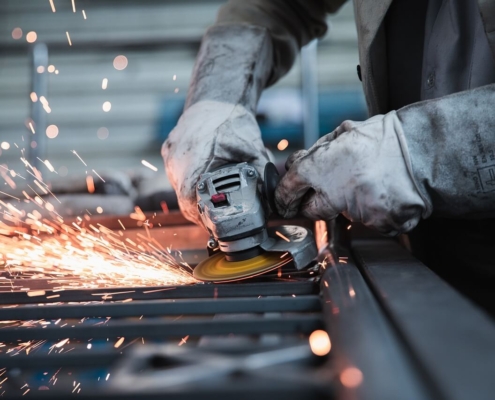 Product manufacturer at work.