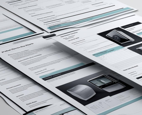 Product data sheets