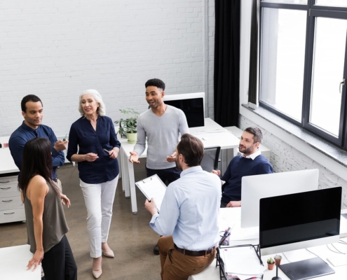 Office team meeting